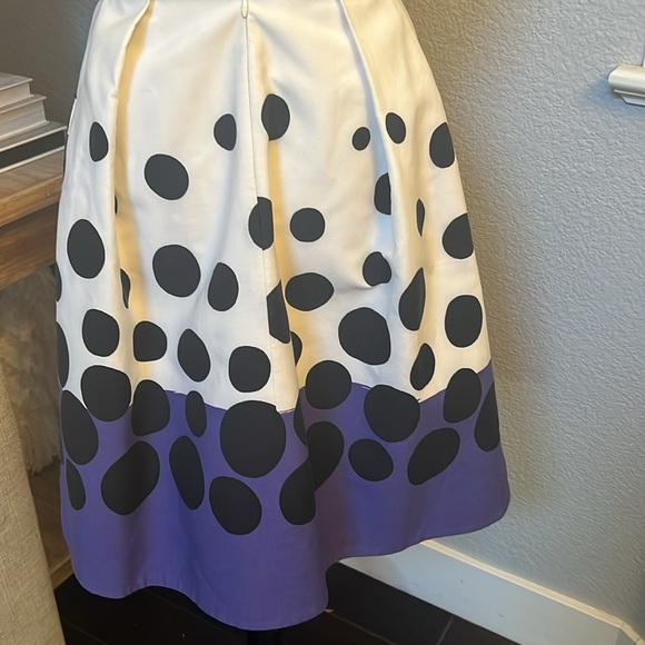 Paule Ka Sleeveless Polka Dot Side Bow Side Pockets Dress Size AU 38 - Picture 3 of 7